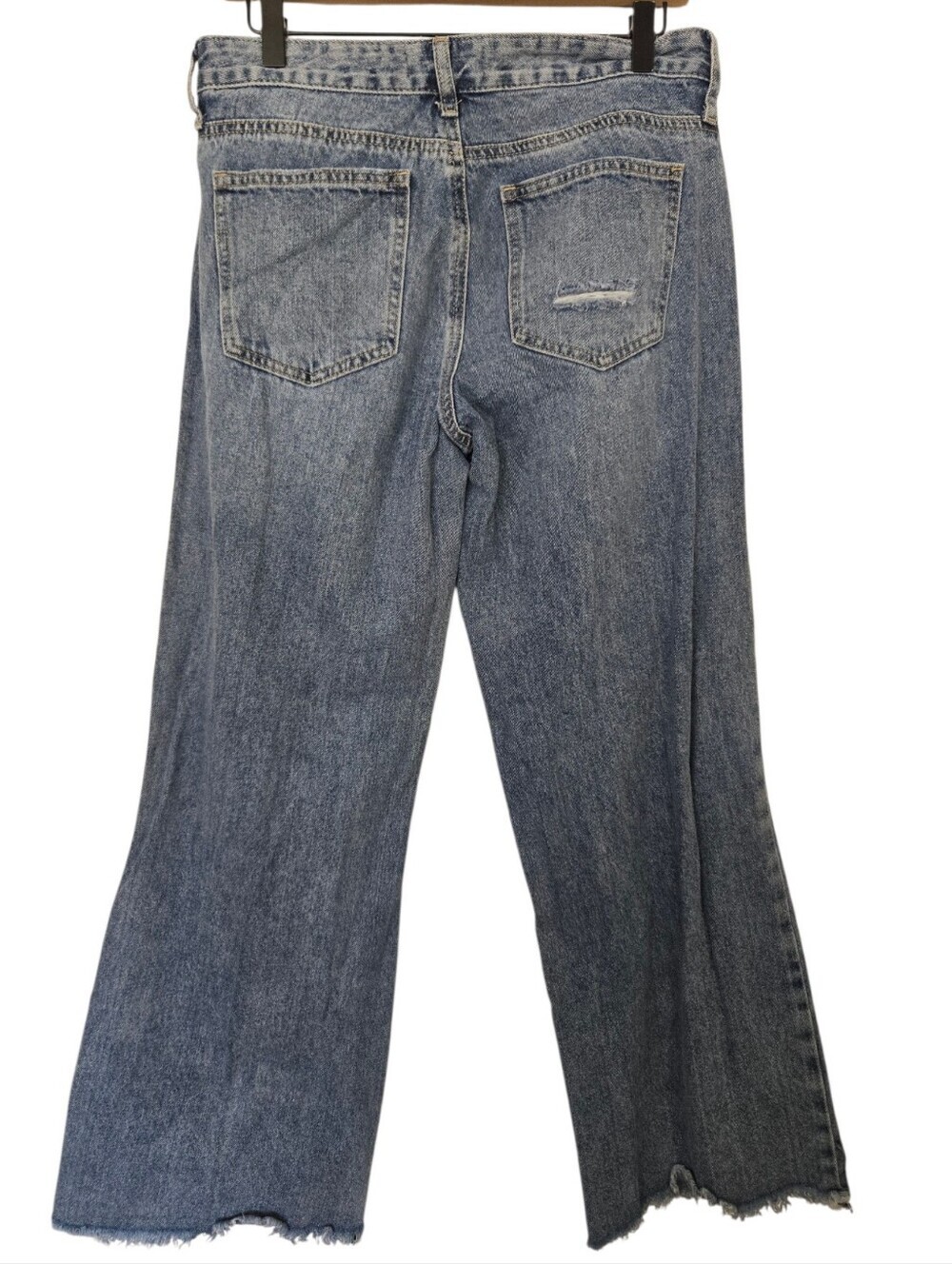 👖 Ashley Mason Distressed Wide Leg Jeans | Size 9/29 - Picture 4 of 5